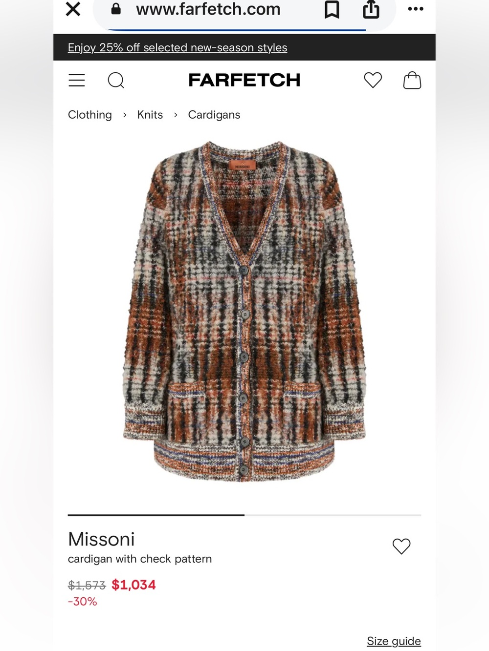 vintage Missoni knitted cardigan cashmere - Picture 12 of 13